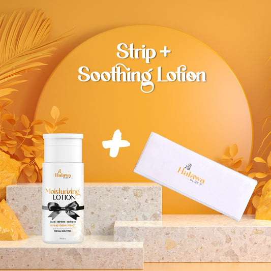 Soothing Moisturizing lotion+Wax Strips bundle