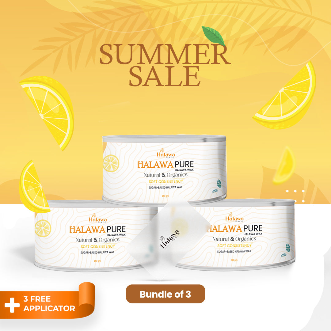 Halawa Pure Wax - 225g + Free Wax Applicator